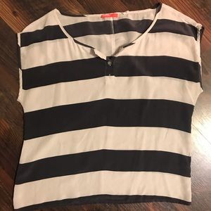 BDG Silk Top Black and White Size Small